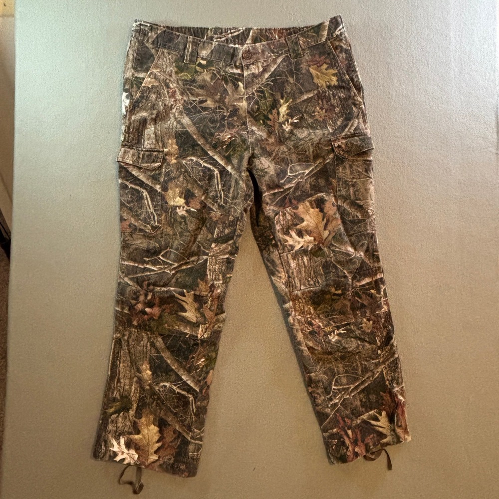 RedHead Silent Hide Camo Cargo Pants Mens 2XL/32 Real Tree Hunting Outdoor